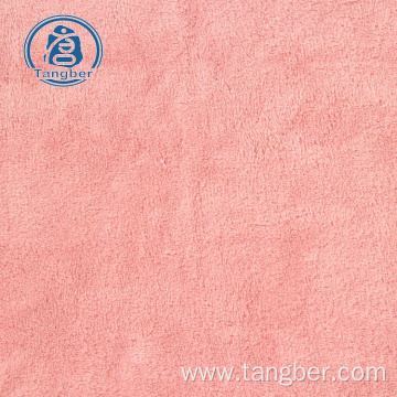 Brushed Knit 100% Polyester Coral Fleece Fabric